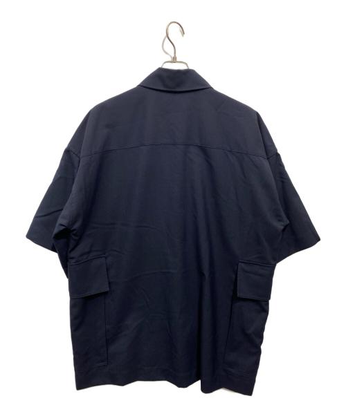 MARNI（マルニ）MARNI (マルニ) 21AW トロピカルウール 半袖シャツ ネイビー サイズ:46の古着・服飾アイテム