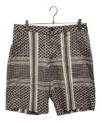 NEIGHBORHOODネイバーフッド）の古着「SHEMAGH PATTERN SHORT PANTS」｜ベージュ