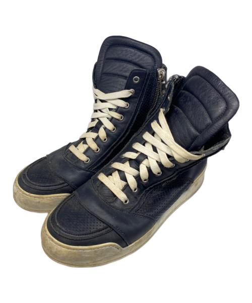 BALMAIN（バルマン）BALMAIN (バルマン) サイドジップハイカットスニーカー ブラック サイズ:42の古着・服飾アイテム