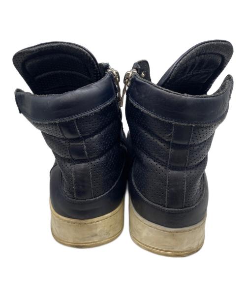 BALMAIN（バルマン）BALMAIN (バルマン) サイドジップハイカットスニーカー ブラック サイズ:42の古着・服飾アイテム
