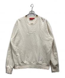 SUPREME（シュプリーム）の古着「20SS Cutout Logo Crewneck」｜アイボリー