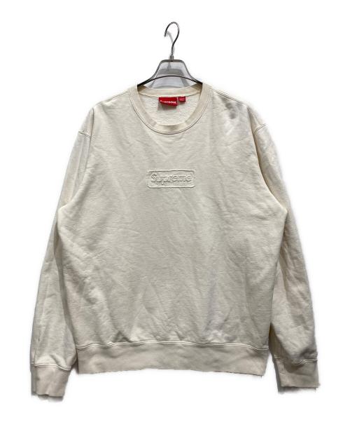 SUPREME（シュプリーム）SUPREME (シュプリーム) 20SS Cutout Logo Crewneck アイボリー サイズ:Lの古着・服飾アイテム