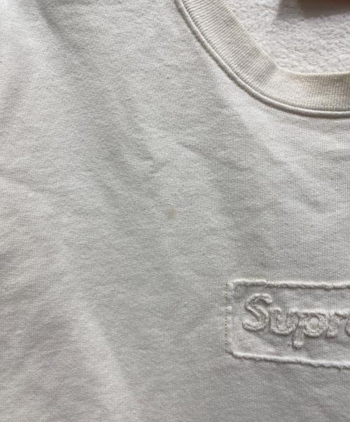 SUPREME（シュプリーム）SUPREME (シュプリーム) 20SS Cutout Logo Crewneck アイボリー サイズ:Lの古着・服飾アイテム