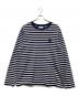maison kitsune（メゾンキツネ）の古着「BOLD FOX HEAD PATCH COMFORT MARIN TEE-SHIRT」｜ネイビー×ホワイト