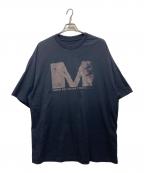 MM6 Maison Margielaエムエムシックスメゾンマルジェラ）の古着「25SSプリントTシャツ」｜ブラック