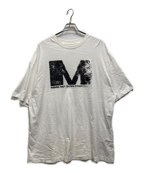 MM6 Maison Margiela（エムエムシックスメゾンマルジェラ）MM6 Maison Margiela (エムエムシックスメゾンマルジェラ) プリントTシャツ ホワイト サイズ:Sの古着・服飾アイテム
