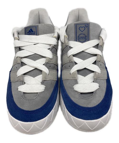 adidas（アディダス）adidas (アディダス) HUMAN MADE (ヒューマンメイド) ADIMATIC HUMAN MADE グレー×ネイビー サイズ:28cmの古着・服飾アイテム