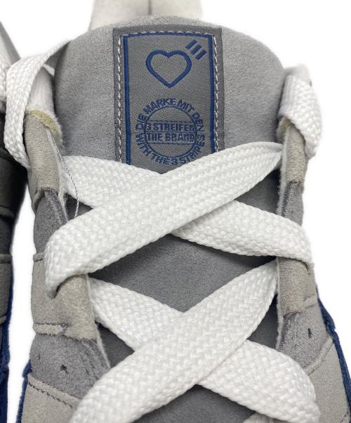 adidas（アディダス）adidas (アディダス) HUMAN MADE (ヒューマンメイド) ADIMATIC HUMAN MADE グレー×ネイビー サイズ:28cmの古着・服飾アイテム