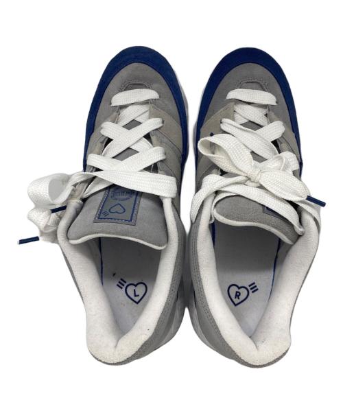 adidas（アディダス）adidas (アディダス) HUMAN MADE (ヒューマンメイド) ADIMATIC HUMAN MADE グレー×ネイビー サイズ:28cmの古着・服飾アイテム