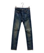 DIOR HOMMEディオール オム）の古着「07SS エディ期 ファインドアゲイン ダメージ加工」｜インディゴ