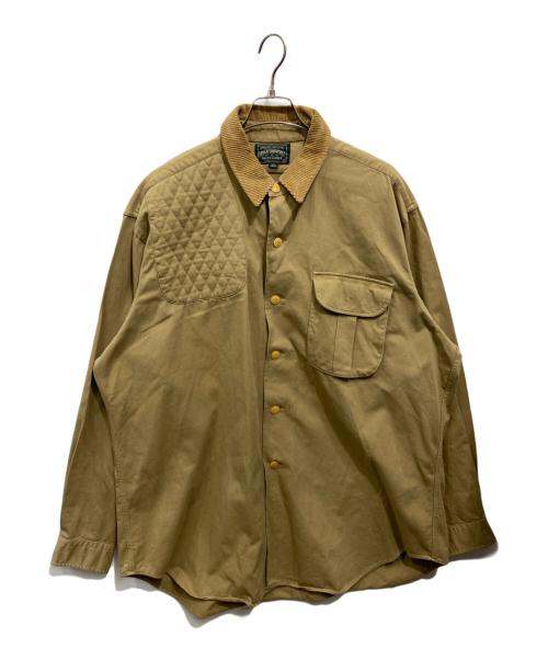 POLO COUNTRY（ポロカントリー）POLO COUNTRY (ポロカントリー) 襟コーデュロイハンティングシャツ ブラウン サイズ:XLの古着・服飾アイテム