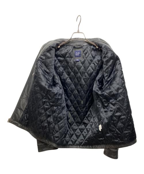 GAP（ギャップ）GAP (ギャップ) オールドレザージャケット ブラック サイズ:Mの古着・服飾アイテム