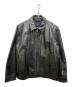 GAP（ギャップ）の古着「オールドレザージャケット」｜ブラック