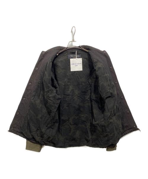 COMME des GARCONS HOMME（コムデギャルソン オム）COMME des GARCONS HOMME (コムデギャルソン オム) 切替スリーブ コーチジャケット ブラウン×カーキ サイズ:Sの古着・服飾アイテム