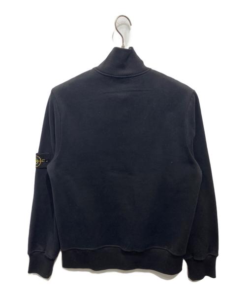STONE ISLAND（ストーンアイランド）STONE ISLAND (ストーンアイランド) 00’sハーフジップスウェット ブラック サイズ:Mの古着・服飾アイテム