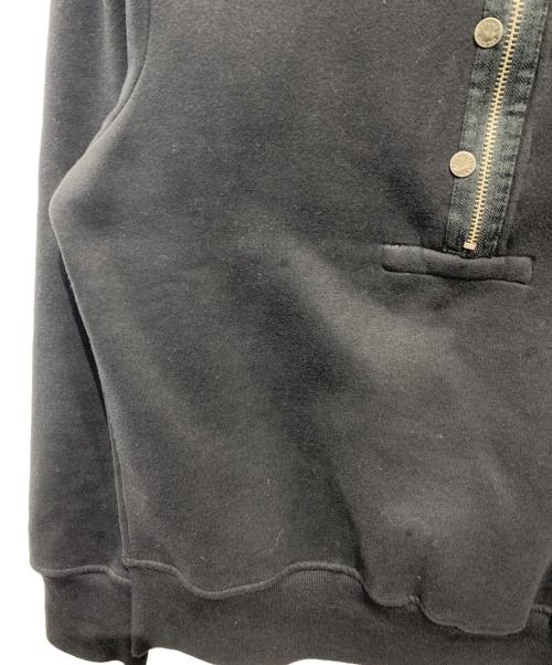STONE ISLAND（ストーンアイランド）STONE ISLAND (ストーンアイランド) 00’sハーフジップスウェット ブラック サイズ:Mの古着・服飾アイテム