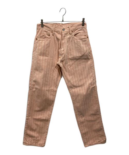 EVISU（エヴィス）EVISU (エヴィス) LOT2007 デニムパンツ ピンク サイズ:W33×L35の古着・服飾アイテム