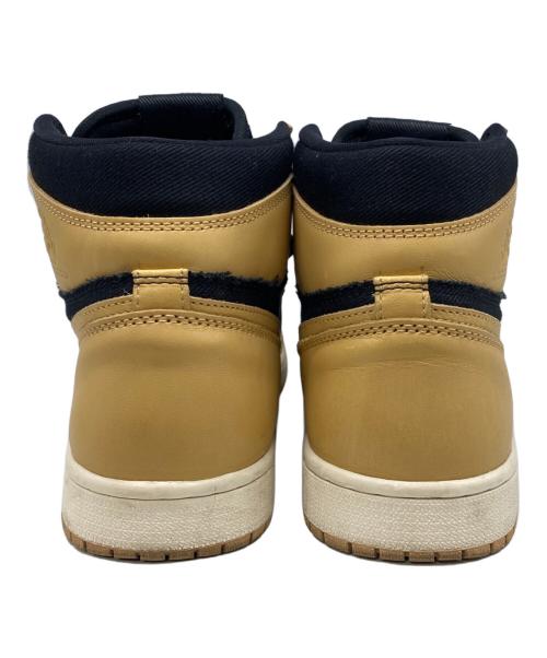 NIKE（ナイキ）NIKE (ナイキ) AIR JORDAN 1 RETRO HIGH OG ブラック×ベージュ サイズ:27.5cmの古着・服飾アイテム