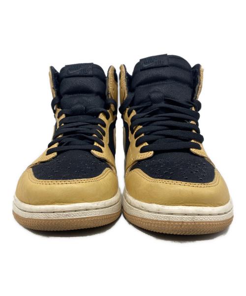 NIKE（ナイキ）NIKE (ナイキ) AIR JORDAN 1 RETRO HIGH OG ブラック×ベージュ サイズ:27.5cmの古着・服飾アイテム
