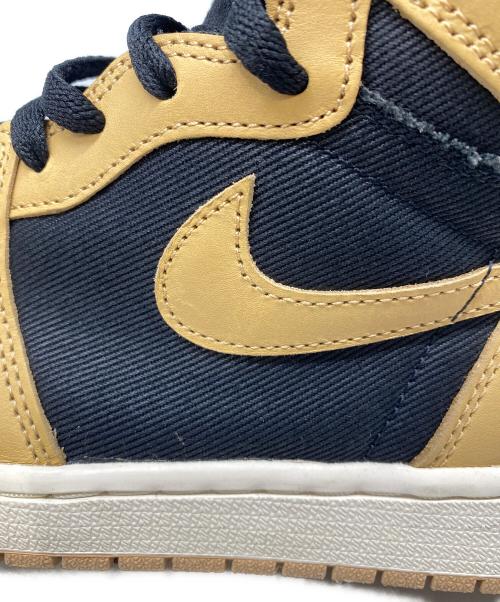 NIKE（ナイキ）NIKE (ナイキ) AIR JORDAN 1 RETRO HIGH OG ブラック×ベージュ サイズ:27.5cmの古着・服飾アイテム