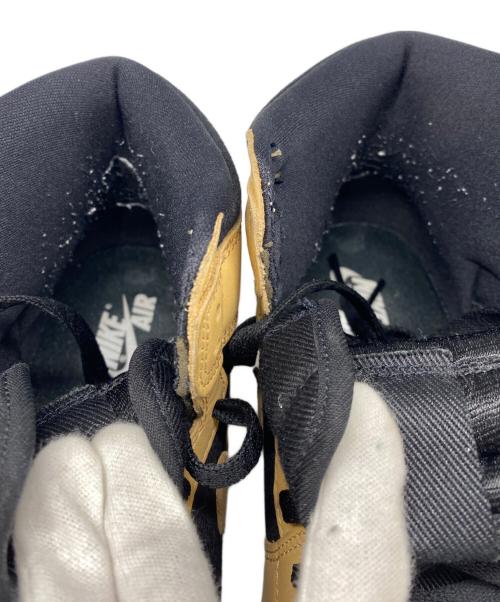 NIKE（ナイキ）NIKE (ナイキ) AIR JORDAN 1 RETRO HIGH OG ブラック×ベージュ サイズ:27.5cmの古着・服飾アイテム