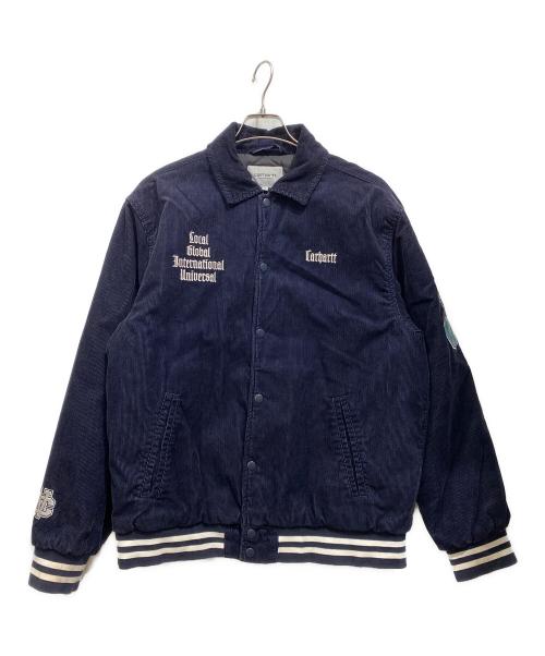 CarHartt（カーハート）CarHartt (カーハート) LETTERMAN JACKET ネイビー サイズ:Mの古着・服飾アイテム