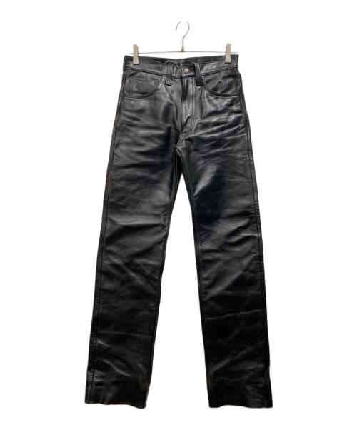 Buco（ブコ）Buco (ブコ) レザーパンツ ブラック サイズ:W29の古着・服飾アイテム