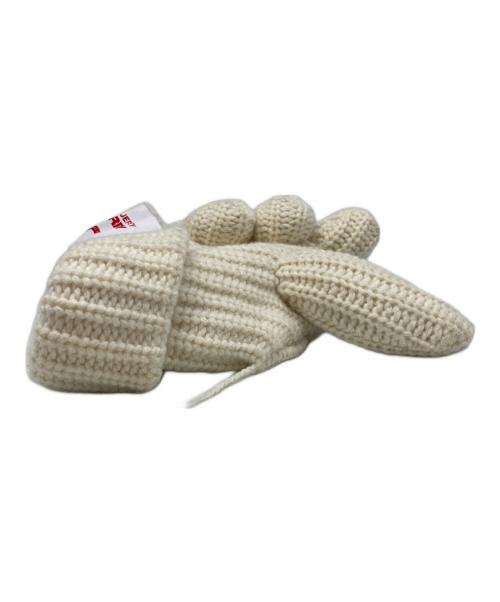 CHARLES JEFFREY LOVERBOY（チャールズ ジェフリー ラバーボーイ）CHARLES JEFFREY LOVERBOY (チャールズ ジェフリー ラバーボーイ) CHUNKY DRAGON BEANIE ニット帽 ホワイト サイズ:SIZE FREEの古着・服飾アイテム