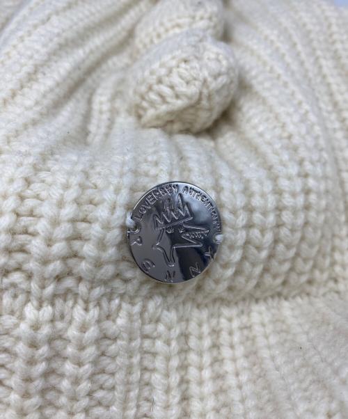 CHARLES JEFFREY LOVERBOY（チャールズ ジェフリー ラバーボーイ）CHARLES JEFFREY LOVERBOY (チャールズ ジェフリー ラバーボーイ) CHUNKY DRAGON BEANIE ニット帽 ホワイト サイズ:SIZE FREEの古着・服飾アイテム