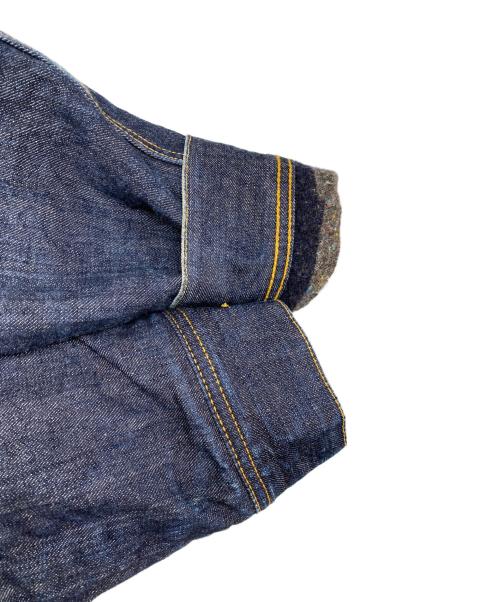 STUDIO D'ARTISAN（ステュディオダルチザン）STUDIO D'ARTISAN (ステュディオダルチザン) 襟コーデュロイブランケットライナーデニムジャケット インディゴ サイズ:Lの古着・服飾アイテム
