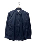COMME des GARCONS SHIRTコムデギャルソンシャツ）の古着「FOREVER コットンポプリンシャツ」｜ネイビー