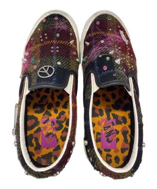 VANS（ヴァンズ）VANS (ヴァンズ) Harris Tweed (ハリスツイード) LX Classic Slip-On 98 ブラウン サイズ:26.5㎝の古着・服飾アイテム