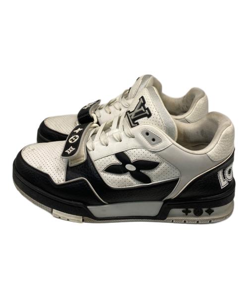 LOUIS VUITTON（ルイ ヴィトン）LOUIS VUITTON (ルイ ヴィトン) LV TRAINER SNEAKER ホワイト×ブラック サイズ:7 1/2の古着・服飾アイテム