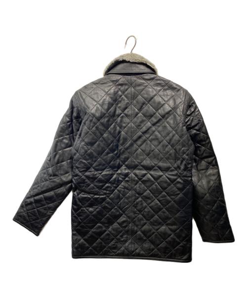 A.A.R（アール）A.A.R (アール) レザーキルティングコート ブラック サイズ:Lの古着・服飾アイテム