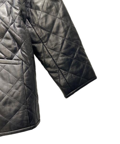 A.A.R（アール）A.A.R (アール) レザーキルティングコート ブラック サイズ:Lの古着・服飾アイテム