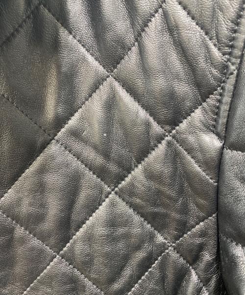 A.A.R（アール）A.A.R (アール) レザーキルティングコート ブラック サイズ:Lの古着・服飾アイテム