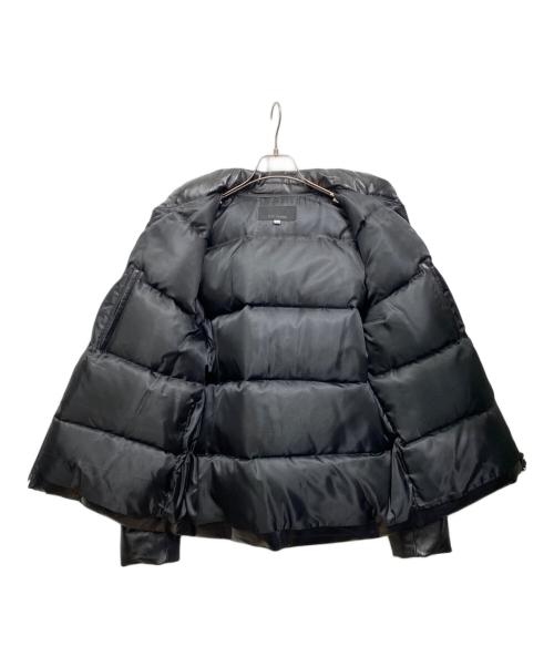 TETE HOMME（テット オム）TETE HOMME (テット オム) レザーダウンジャケット ブラック サイズ:XLの古着・服飾アイテム