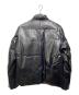 TETE HOMME (テット オム) レザーダウンジャケット ブラック サイズ:XL：15000円