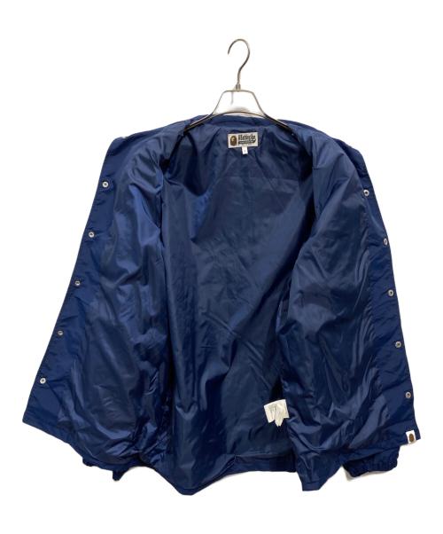 A BATHING APE（アベイシングエイプ）A BATHING APE (アベイシングエイプ) BIG HEAD COACH JACKET ネイビー サイズ:Lの古着・服飾アイテム