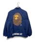 A BATHING APE (アベイシングエイプ) BIG HEAD COACH JACKET ネイビー サイズ:L：15000円