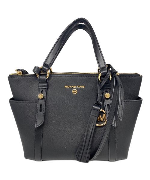 MICHAEL KORS（マイケルコース）MICHAEL KORS (マイケルコース) サリバン スモール コンバーチブル トート ブラックの古着・服飾アイテム