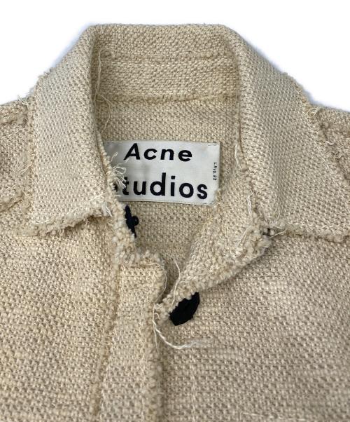 Acne studios（アクネ ストゥディオズ）Acne studios (アクネ ストゥディオズ) リネンジャケット アイボリー サイズ:XXSの古着・服飾アイテム