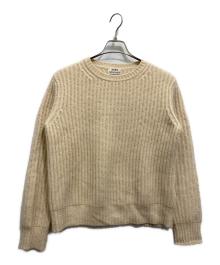 Acne studios（アクネ ストゥディオズ）の古着「RAKEL RIB PAW13 アンゴラ混ニット」｜アイボリー