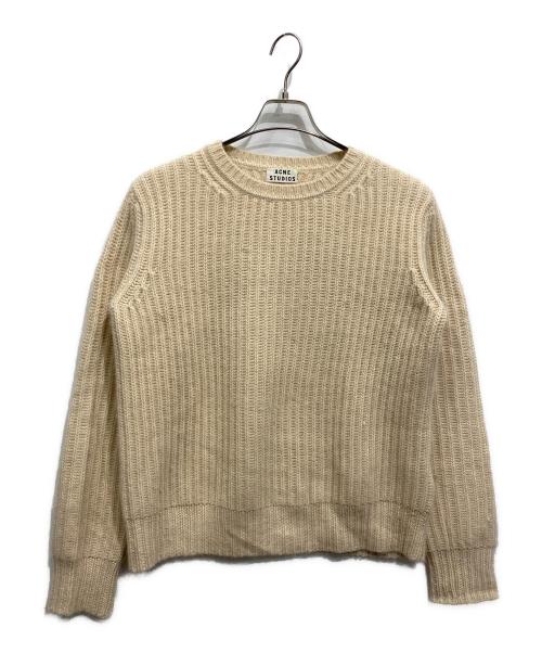 Acne studios（アクネ ストゥディオズ）Acne studios (アクネ ストゥディオズ) RAKEL RIB PAW13 アンゴラ混ニット アイボリー サイズ:XSの古着・服飾アイテム