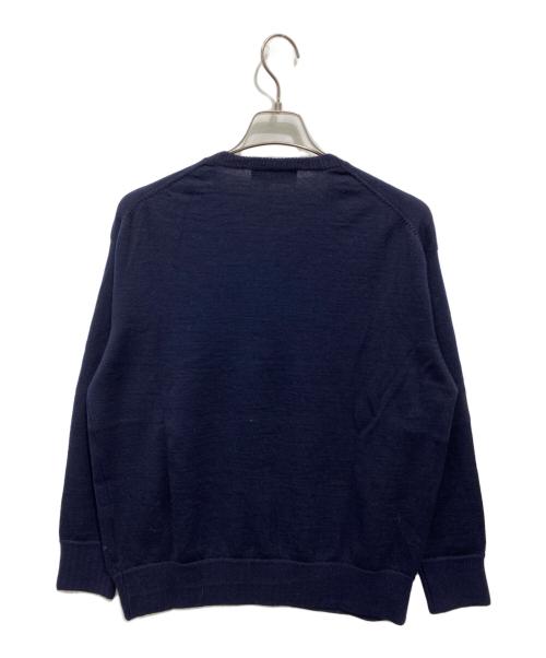 COMME des GARCONS HOMME DEUX（コムデギャルソン オム ドゥ）COMME des GARCONS HOMME DEUX (コムデギャルソン オム ドゥ) 80’sVネックニット ネイビー サイズ:Mの古着・服飾アイテム