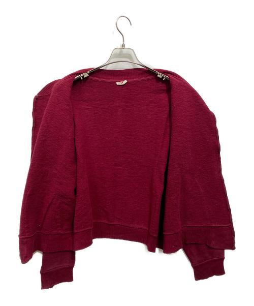 akom（アコム）akom (アコム) 50’s ジップアップスウェット レッド サイズ:XLの古着・服飾アイテム