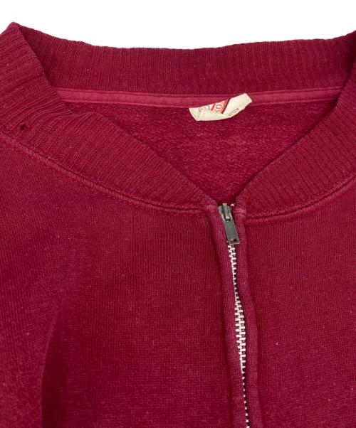 akom（アコム）akom (アコム) 50’s ジップアップスウェット レッド サイズ:XLの古着・服飾アイテム