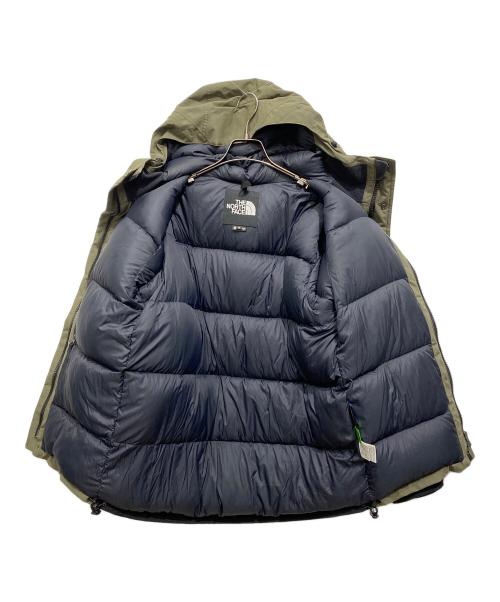 THE NORTH FACE（ザ ノース フェイス）THE NORTH FACE (ザ ノース フェイス) マウンテンダウンジャケット ブラック×グリーン サイズ:Mの古着・服飾アイテム