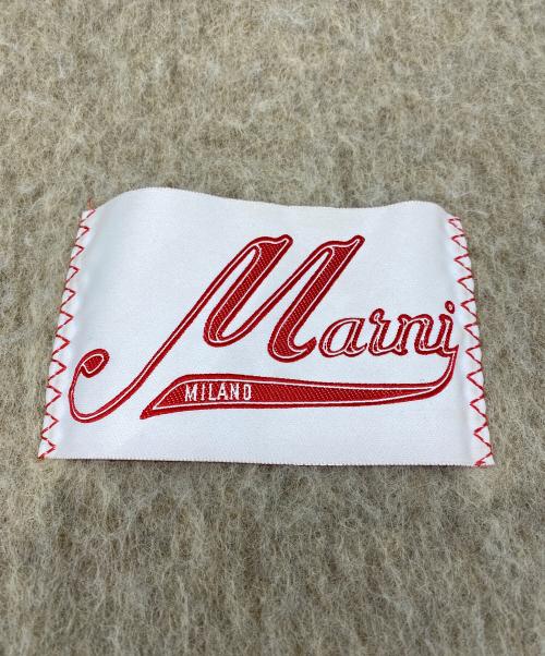 MARNI（マルニ）MARNI (マルニ) アルパカロゴマフラー ベージュの古着・服飾アイテム