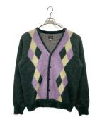 Needlesニードルズ）の古着「22AW Mohair Cardigan - Diamond」｜グリーン